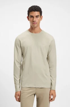 Longsleeve aus Baumwolle mit Logo-Patch