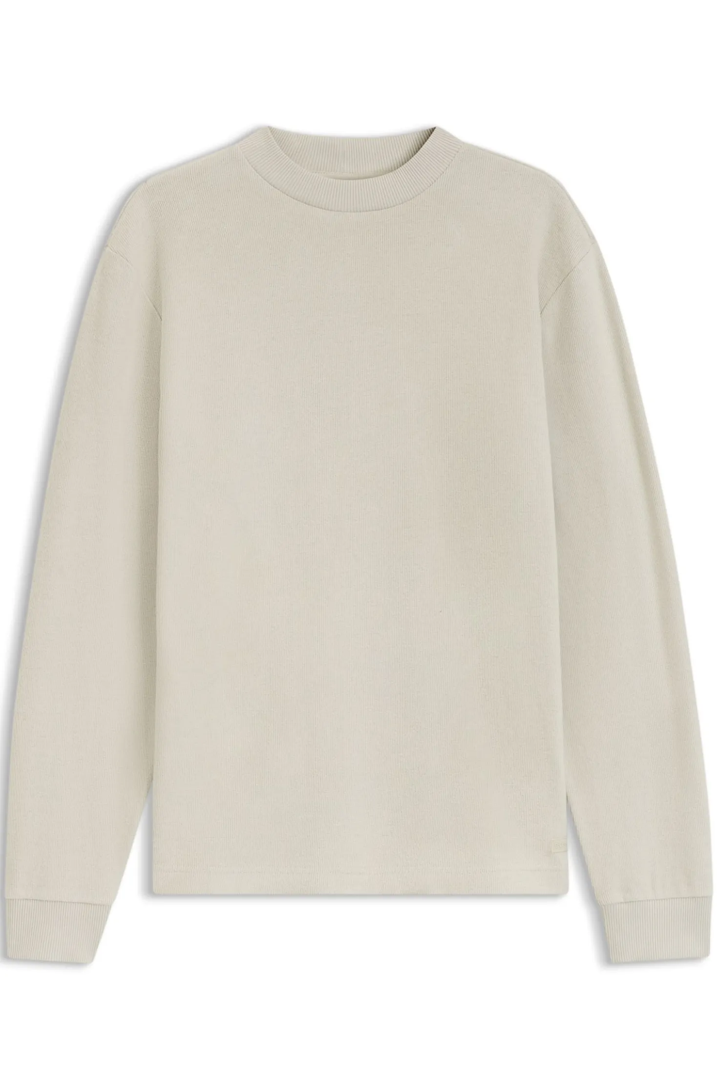 Longsleeve aus Baumwolle mit Stehkragen