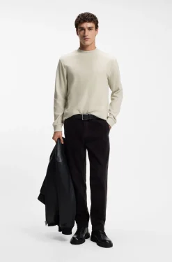Longsleeve aus Baumwolle mit Stehkragen
