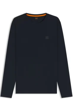 Longsleeve aus Baumwolle mit Logo-Patch