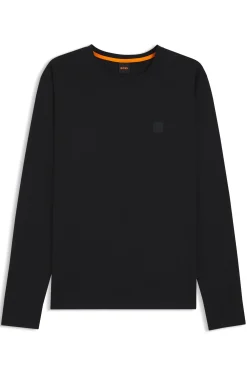 Longsleeve aus Baumwolle mit Logo-Patch