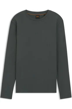 Longsleeve aus Stretch-Baumwolle mit Logo-Print