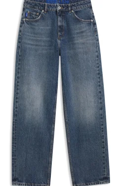 Loose-Fit Jeans aus fester Baumwolle mit weitem Beinverlauf