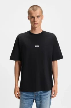 Loose-Fit T-Shirt aus Baumwolle mit Logo-Artwork hinten