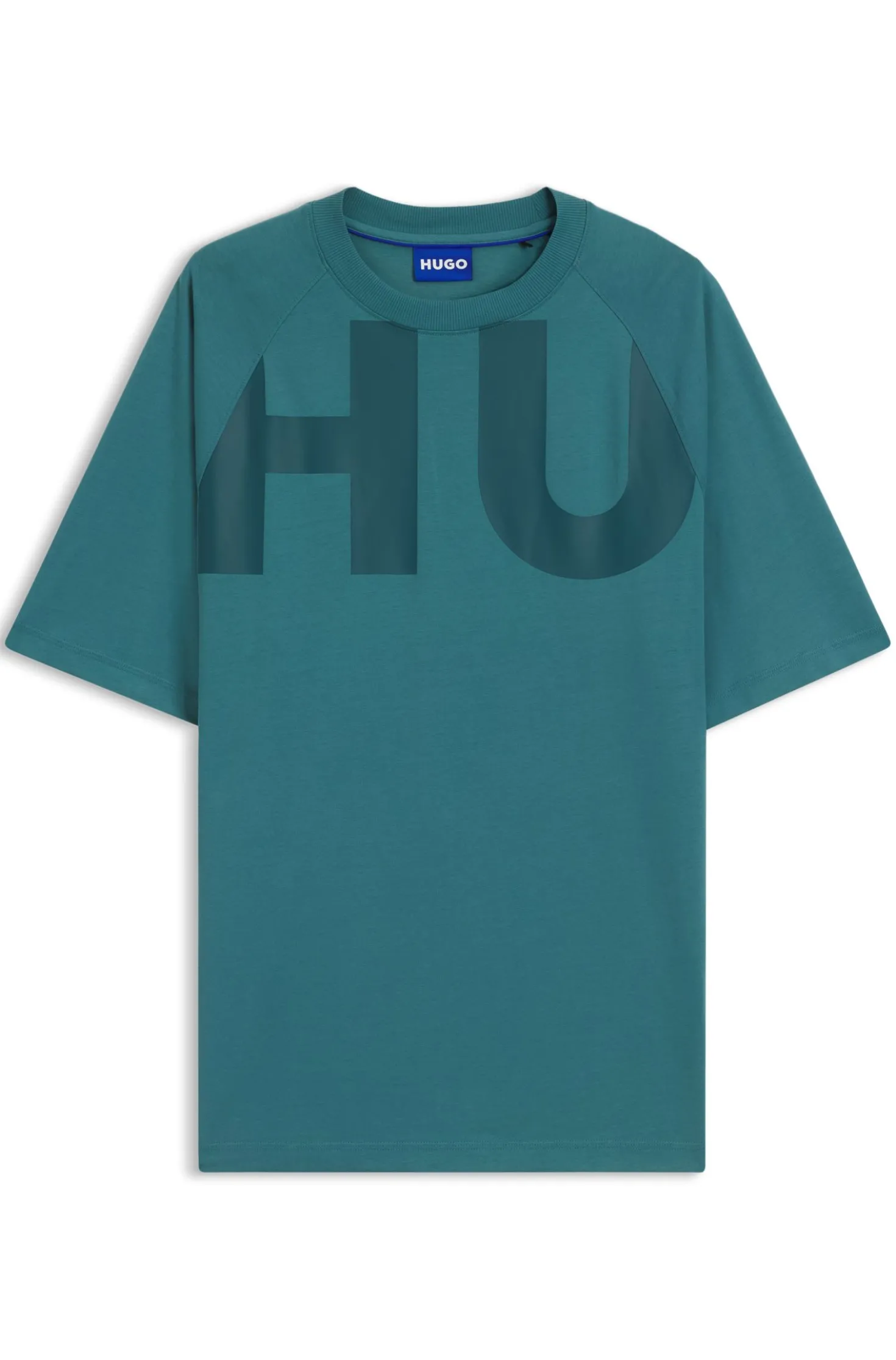 Loose-Fit T-Shirt aus Baumwoll-Jersey mit Wraparound-Logo