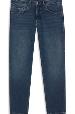 Maine blaue Regular-Fit Jeans aus bequemem Stretch-Denim