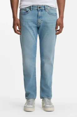 Maine blaue Regular-Fit Jeans aus bequemem Stretch-Denim