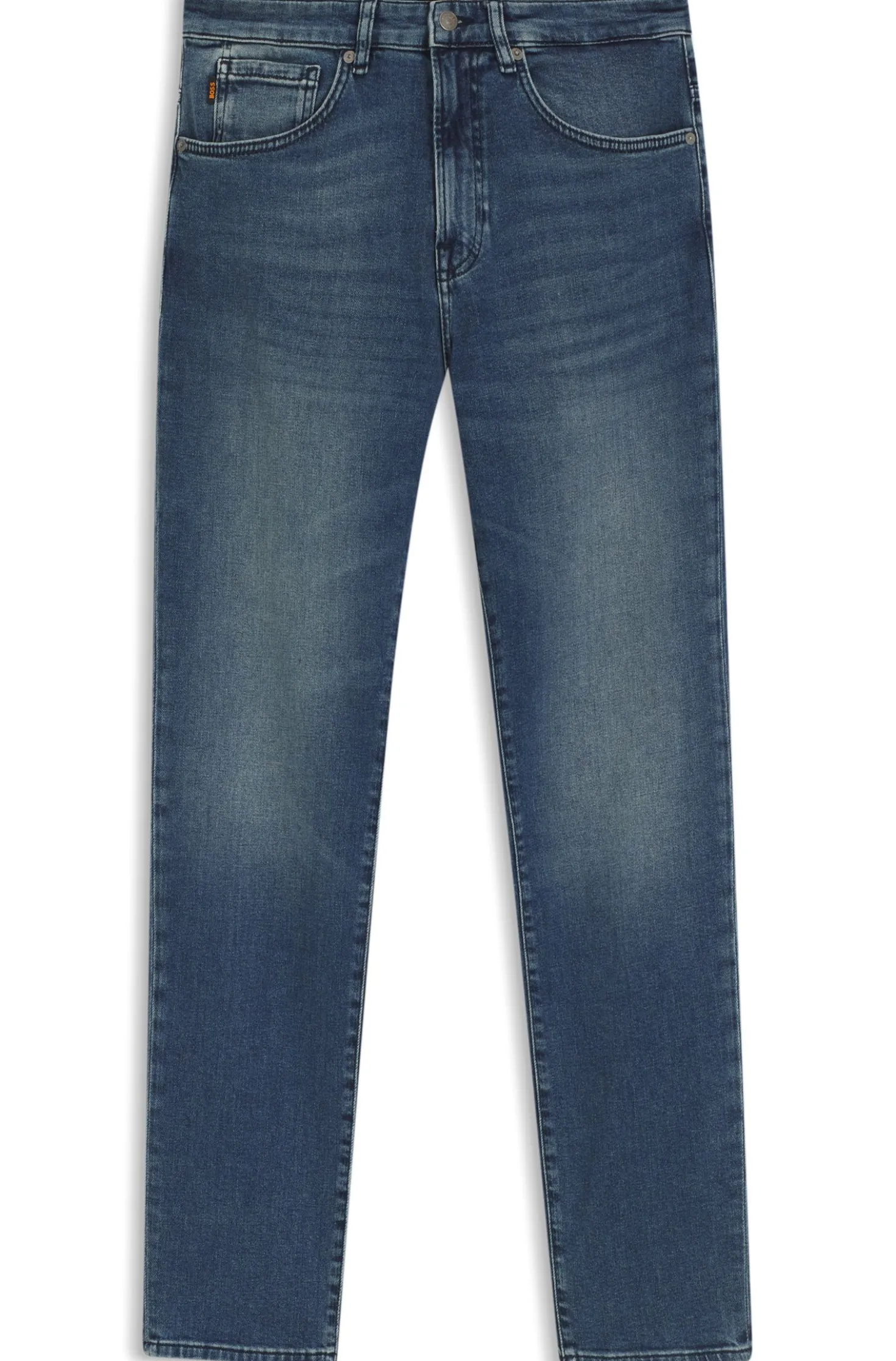 Maine Regular-Fit Jeans aus bequemem Stretch-Denim in Blau