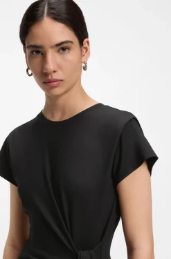 Midikleid aus Jersey mit Knoten