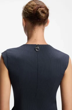 Midikleid mit Drapierung
