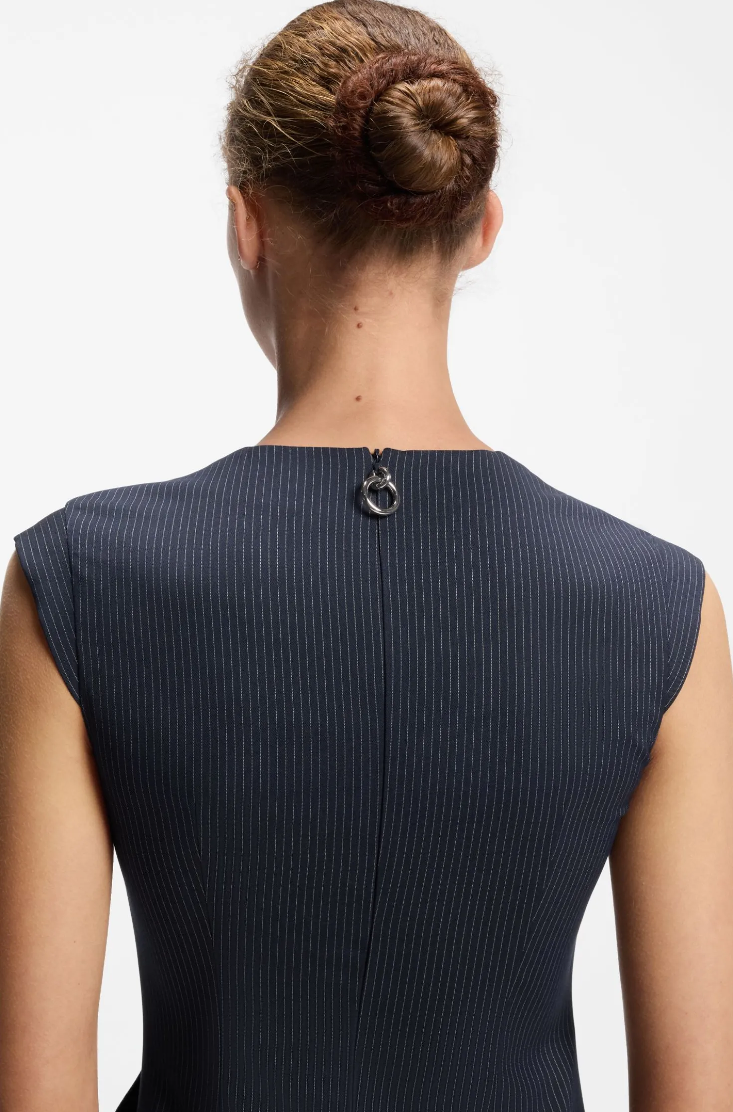 Midikleid mit Drapierung