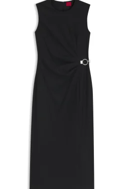 Midikleid mit Metallkarabiner