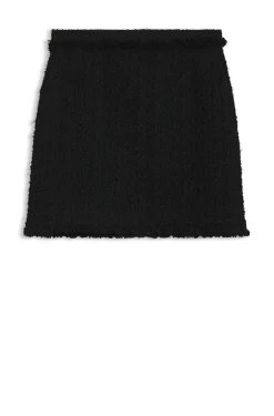 Minirock aus Samt-Tweed