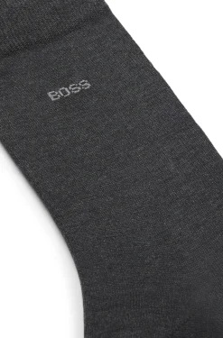 Mittelhohe Logo-Socken aus ägyptischer Baumwolle mit merzerisiertem Finish