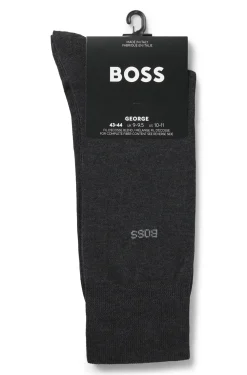Mittelhohe Logo-Socken aus ägyptischer Baumwolle mit merzerisiertem Finish