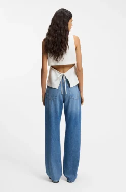 Modern-Fit Weste mit Rückenschlitz