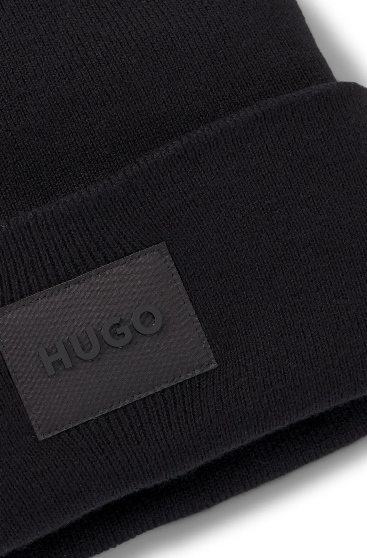 Mütze aus Baumwolle mit Logo-Label