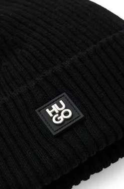 Mütze aus Schurwolle mit Stack-Logo