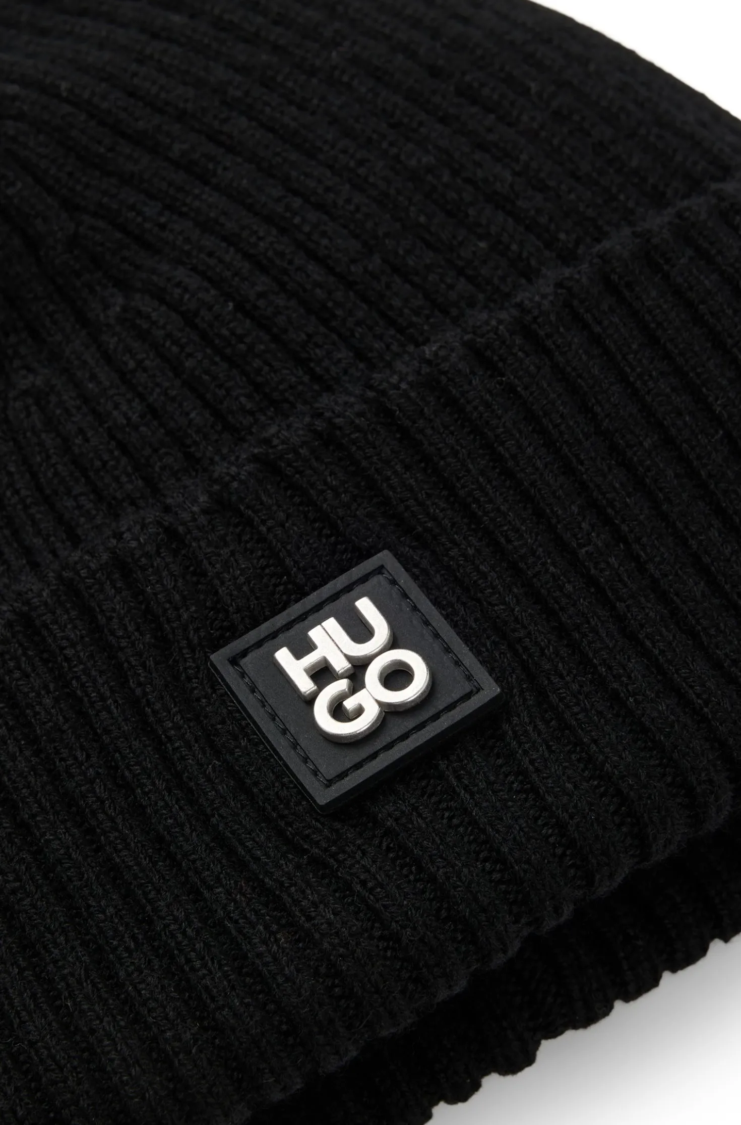 Mütze aus Schurwolle mit Stack-Logo