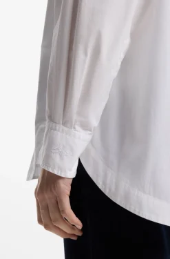 Oversized Bluse aus Baumwoll-Popeline