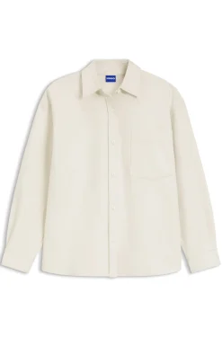 Oversized Bluse aus Baumwoll-Twill