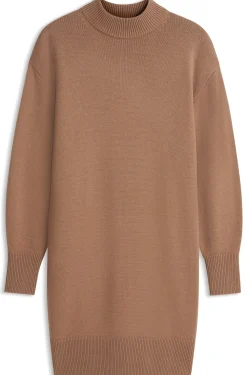 Oversized-Fit Strickkleid mit Stehkragen