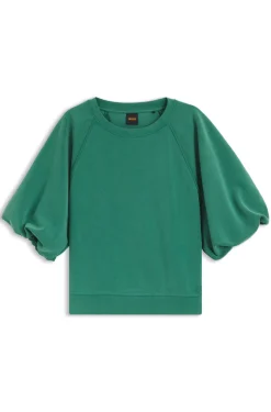 Oversized-Fit Sweatshirt mit kurzen Ballonärmeln