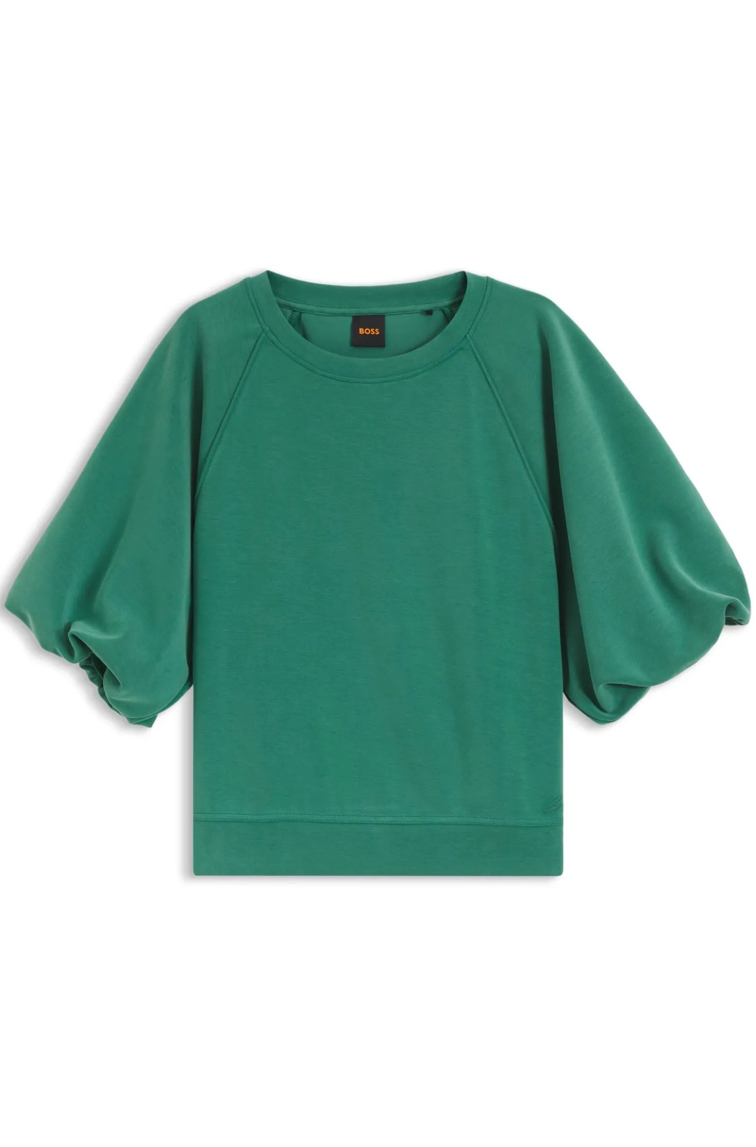 Oversized-Fit Sweatshirt mit kurzen Ballonärmeln