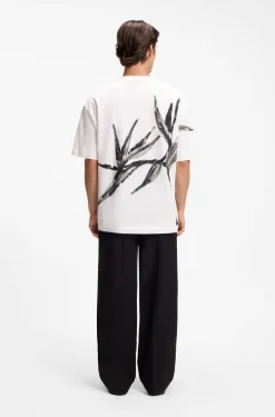 Oversized T-Shirt aus Baumwolle mit markantem Logo-Print