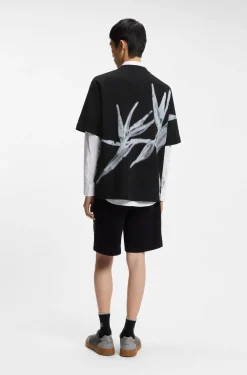 Oversized T-Shirt aus Baumwolle mit markantem Logo-Print