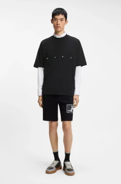 Oversized T-Shirt aus Baumwolle mit markantem Logo-Print