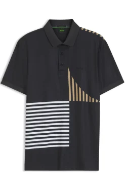 Paddy Active Poloshirt aus Stretch-Jersey mit digitalem Print