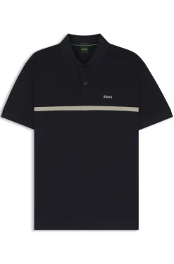 Paddy Poloshirt aus Baumwolle mit Querstreifen