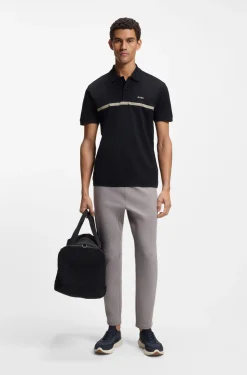Paddy Poloshirt aus Baumwolle mit Querstreifen
