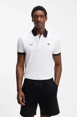Paddy Poloshirt mit Landesflaggen-Details