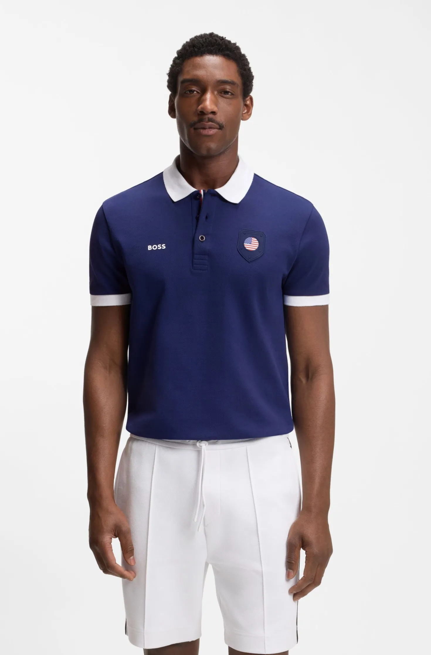 Paddy Poloshirt mit Landesflaggen-Details