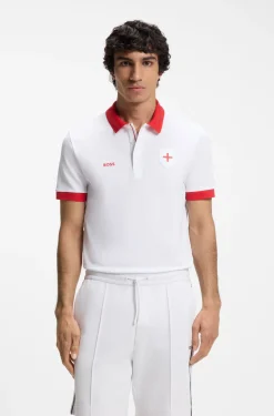Paddy Poloshirt mit Landesflaggen-Details