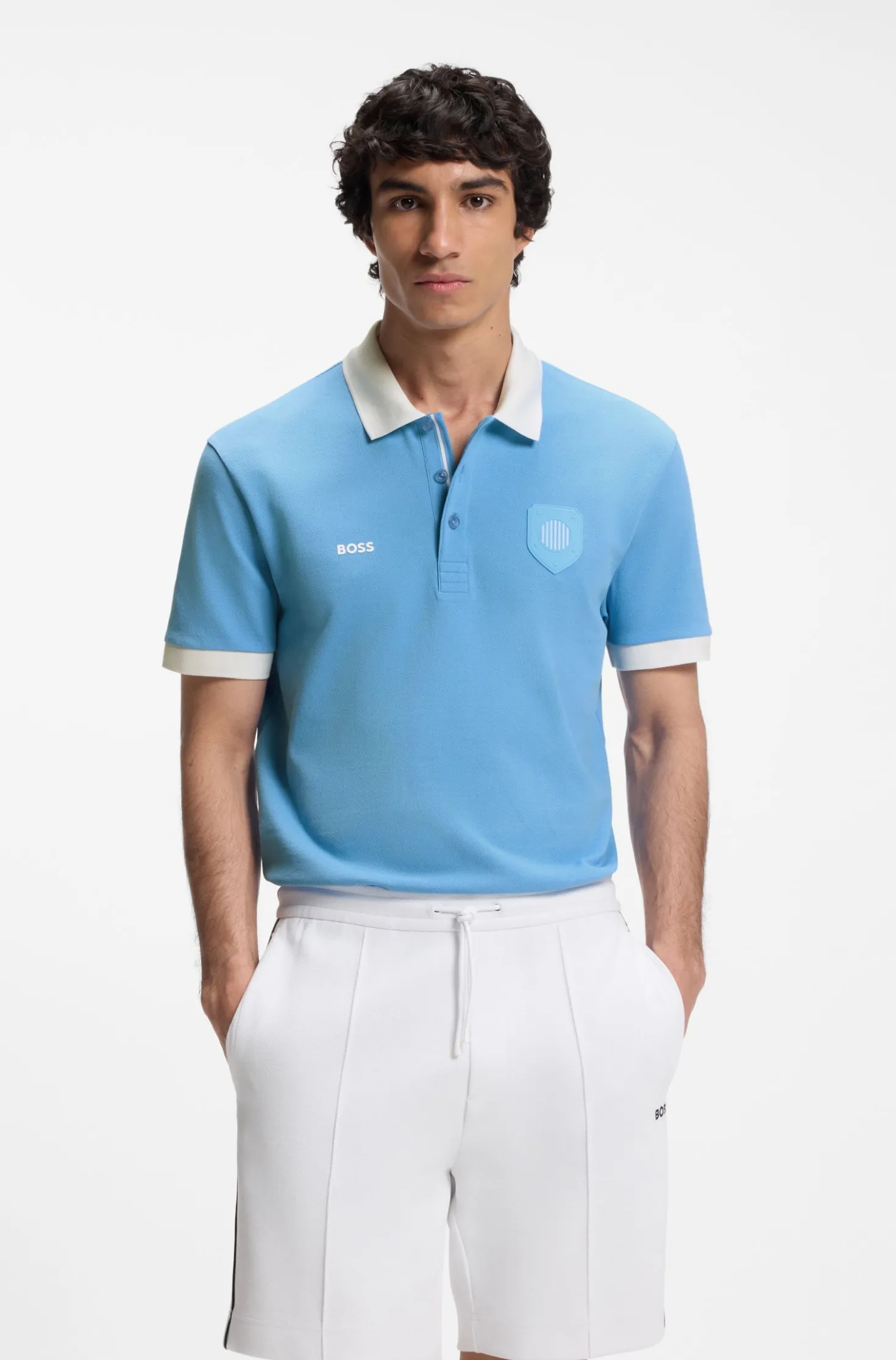 Paddy Poloshirt mit Landesflaggen-Details