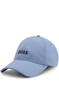 Perforierte Cap mit glänzendem Logo