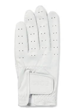 Perforierter Handschuh aus Nappaleder mit Klettverschluss