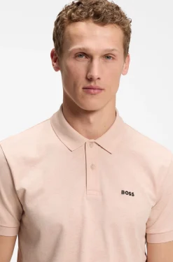 Poloshirt aus Baumwoll-Piqué mit Allover-Print