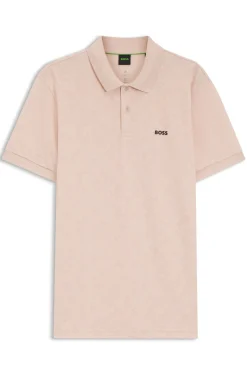 Poloshirt aus Baumwoll-Piqué mit Allover-Print