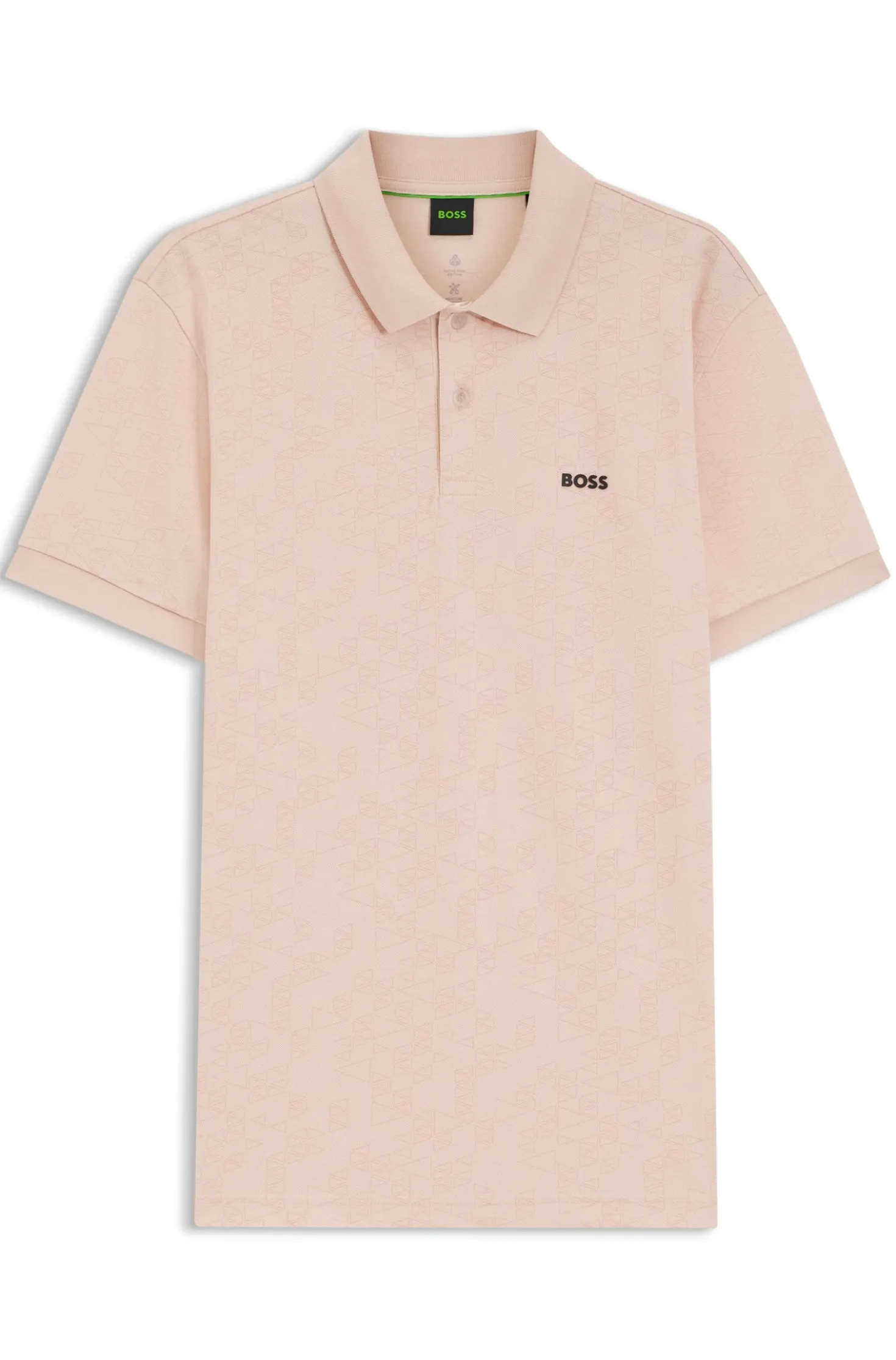 Poloshirt aus Baumwoll-Piqué mit Allover-Print