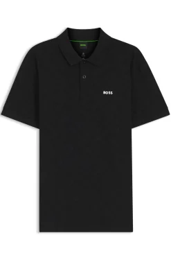 Poloshirt aus Baumwoll-Piqué mit Allover-Print