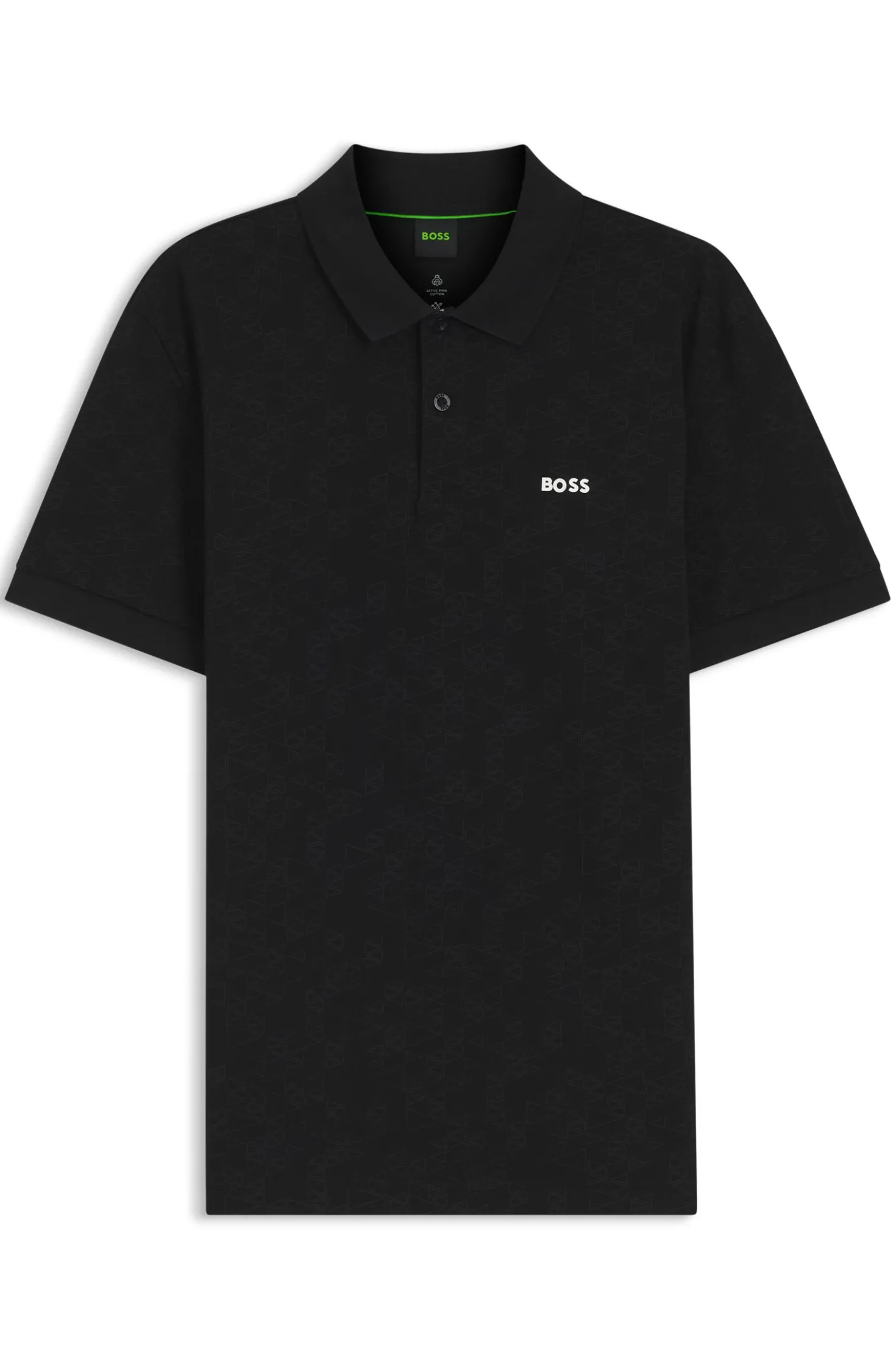Poloshirt aus Baumwoll-Piqué mit Allover-Print
