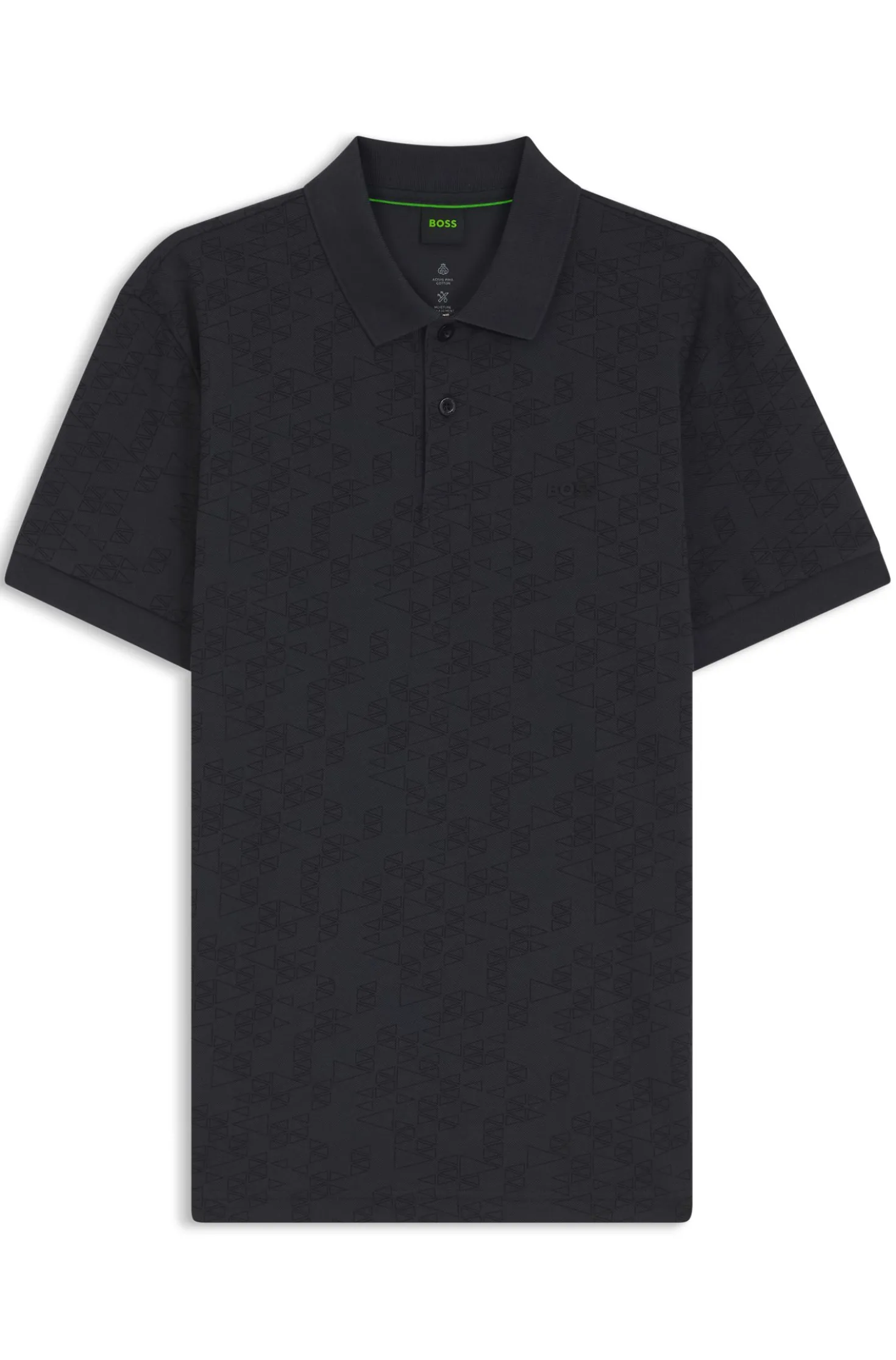 Poloshirt aus Baumwoll-Piqué mit Allover-Print