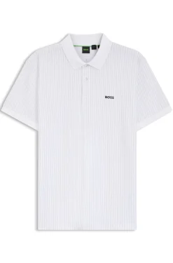 Poloshirt aus Baumwoll-Piqué mit Allover-Print