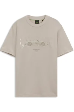 Porsche x BOSS T-Shirt mit glänzendem Artwork