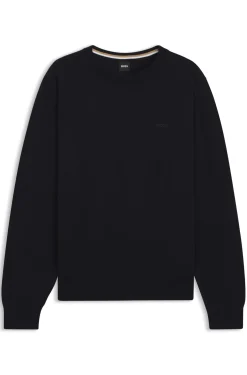 Pullover aus Baumwolle mit Logo-Stickerei