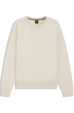 Pullover aus Baumwolle mit Logo-Stickerei